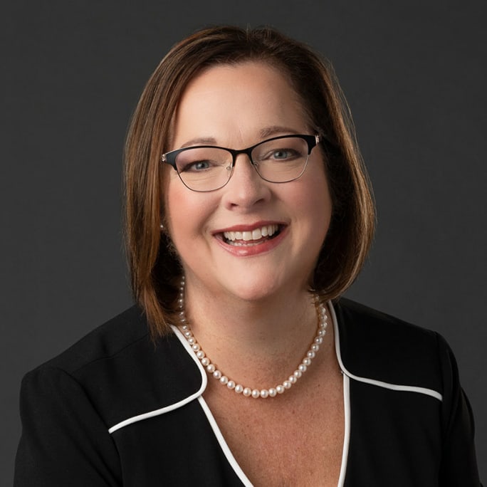 A smiling woman