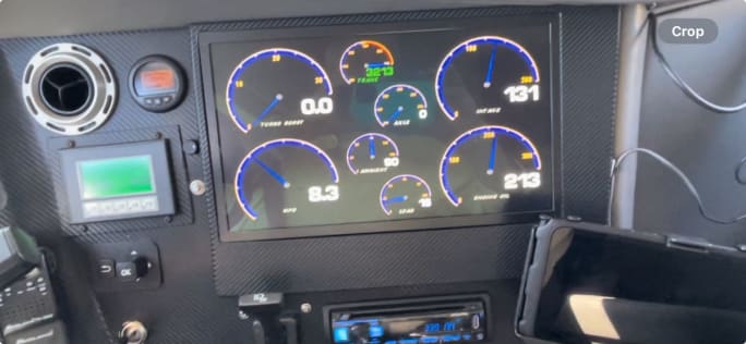 Shell Starship center instrument cluster. 