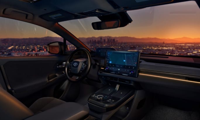The interior cabin and dash for the 2026 Toyota C-HR.