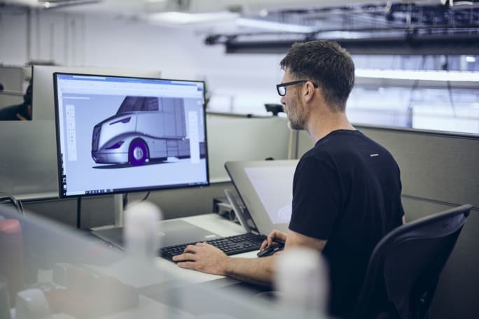 Volvo Truck designer.