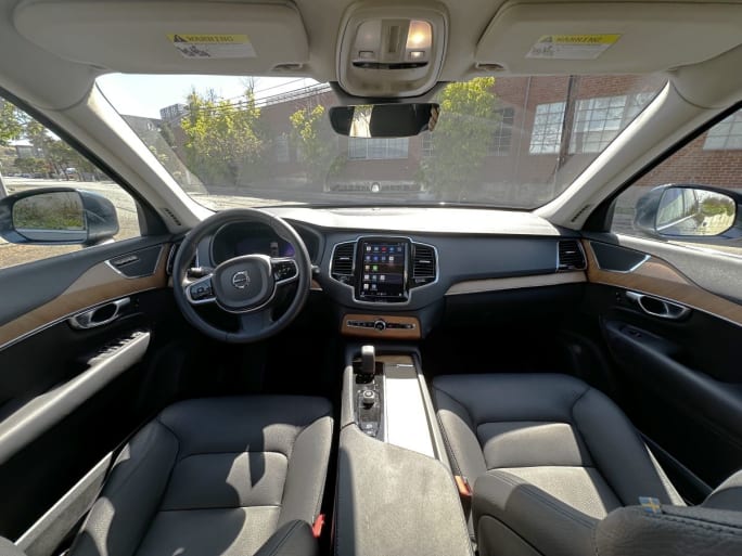 Interior cabin of Volvo XC90
