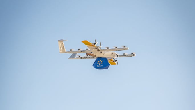 Walmart delivery drones. 