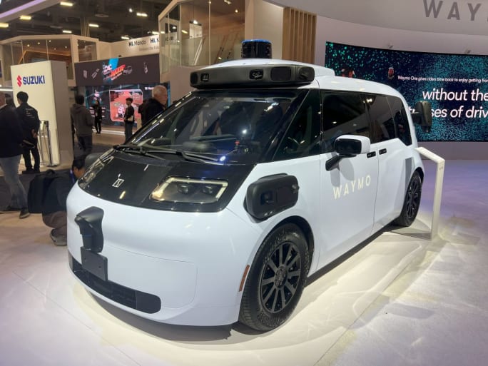 Exhibit of Waymo's autonomous shuttle