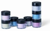 Young Nails’ Metallic Pearl, Metallic Carmine, Metallic Violet, black and white acrylic paint