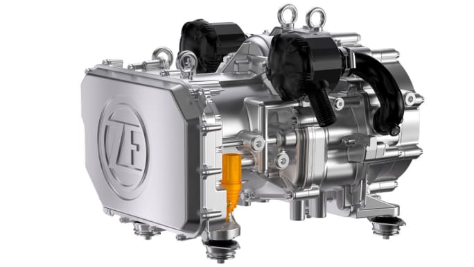 ZF e-comp Scoll air compressor.