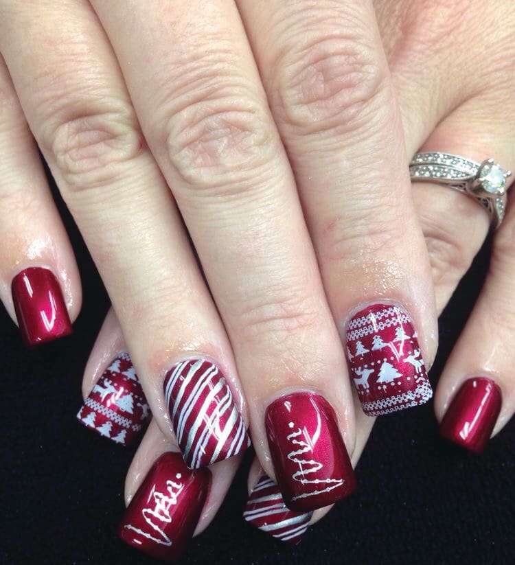 Sweater Weather Nail Art
