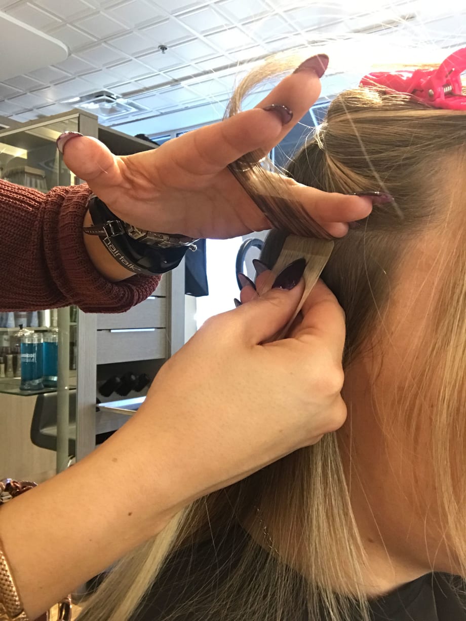 HOW-TO: Before and After Using Hairtalk Tape-In Extensions