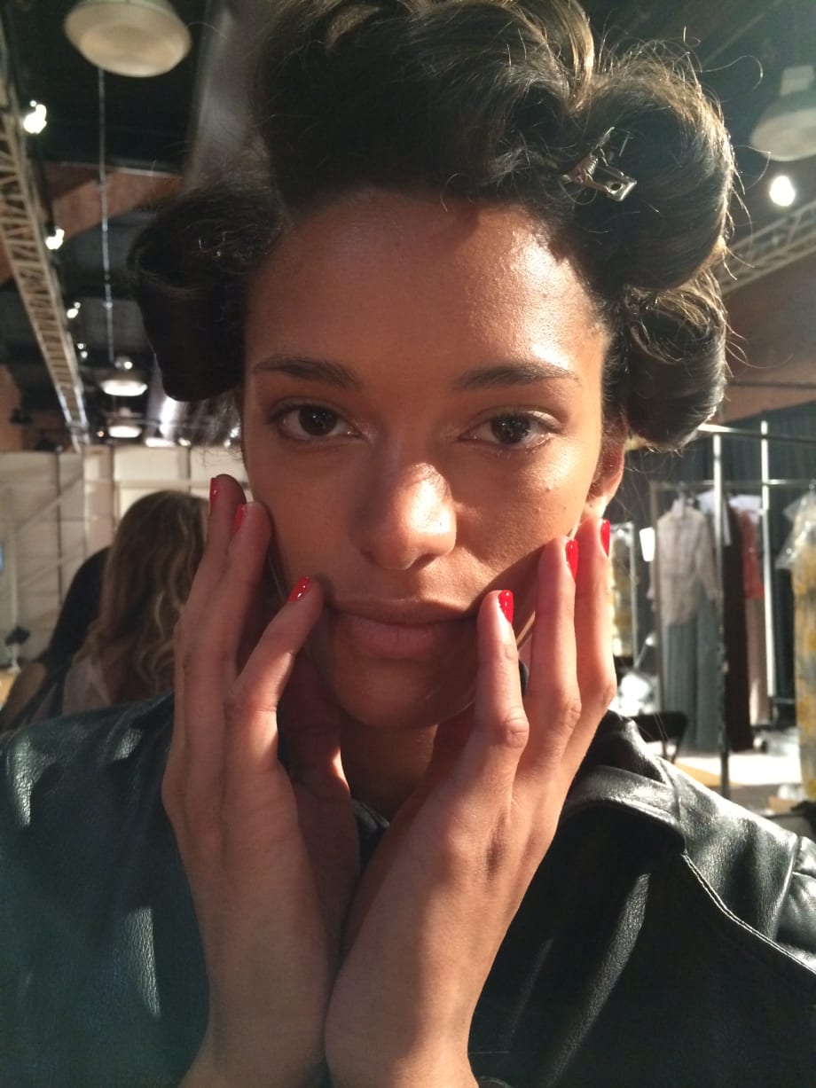 Backstage at NYFW Spring/Summer 2015