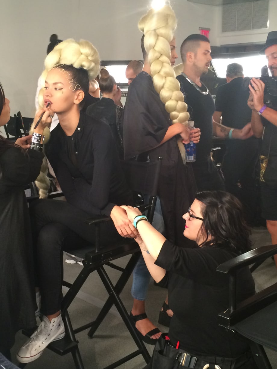 Backstage at NYFW Spring/Summer 2015
