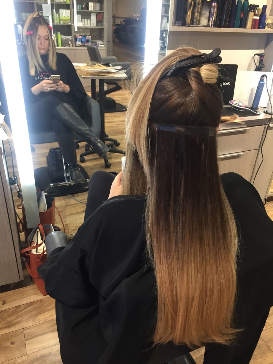 HOW-TO: Before and After Using Hairtalk Tape-In Extensions
