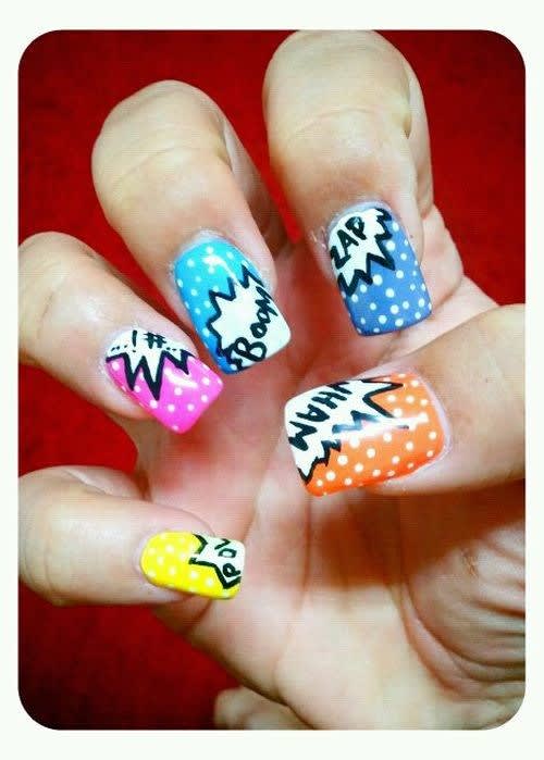Comic-Con Nails: Comic Book Nail Art for Heroes and Villains