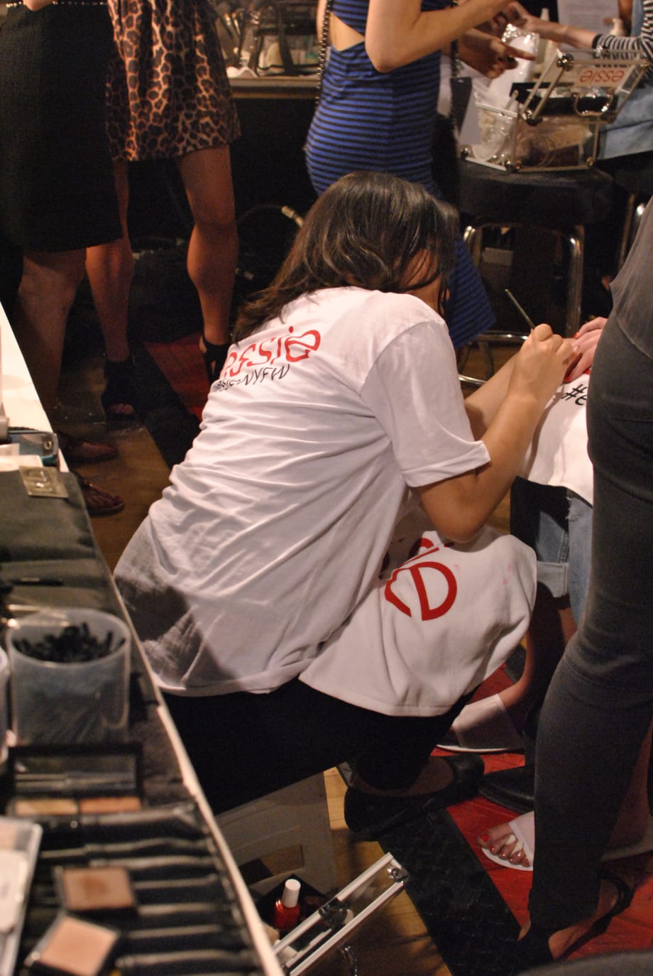 Backstage at NYFW Spring/Summer 2015