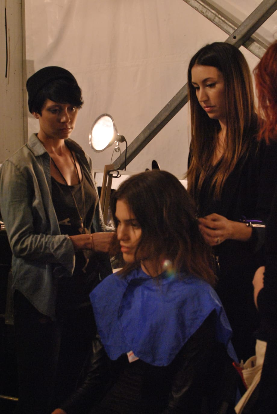 Backstage at NYFW Spring/Summer 2015