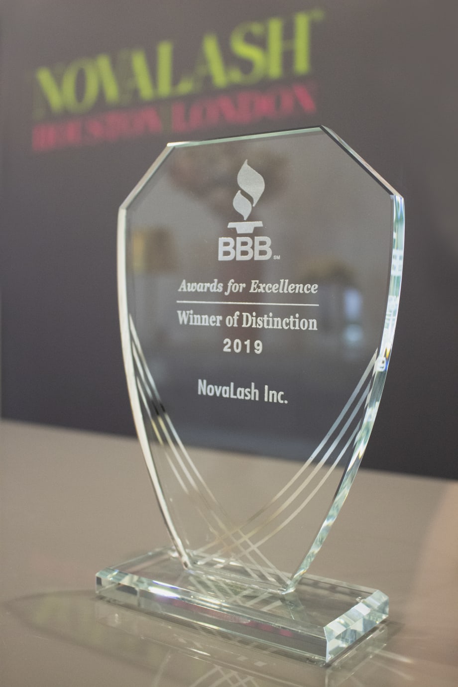 NovaLash Awarded the Better Business Bureau's 2019 Award of Distinction