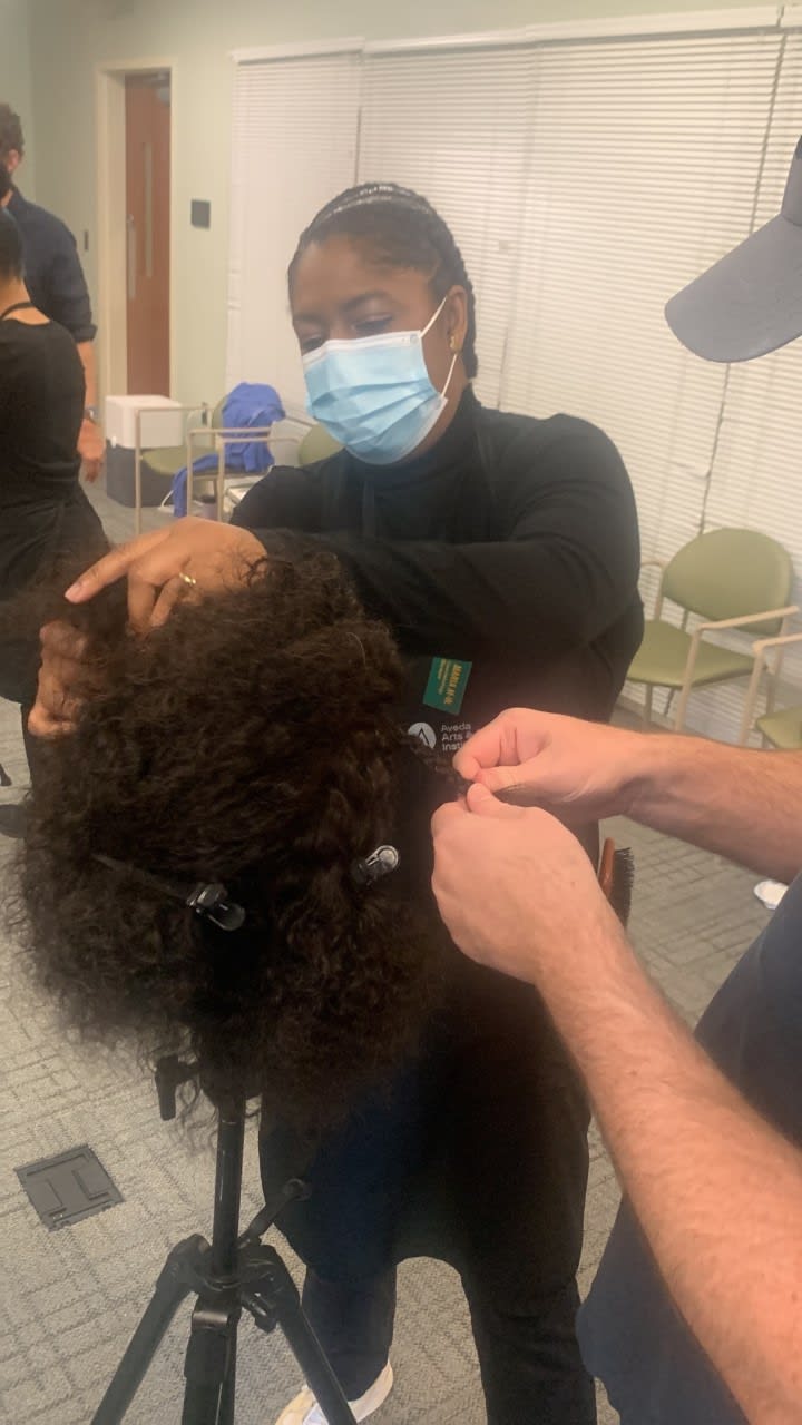 Aveda’s “Men Can Do Hair, Too” Event Teaches Dads How to Do Hair