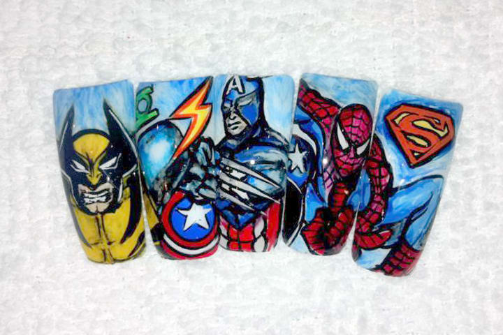 Comic-Con Nails: Comic Book Nail Art for Heroes and Villains