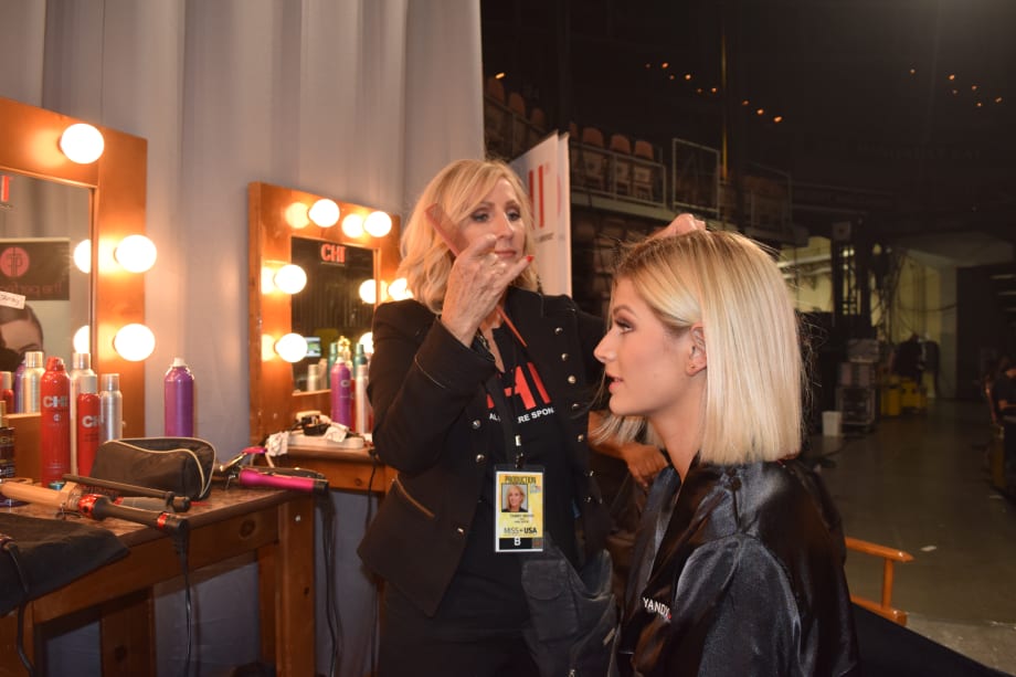 Backstage at Miss USA Preliminaries with CHI