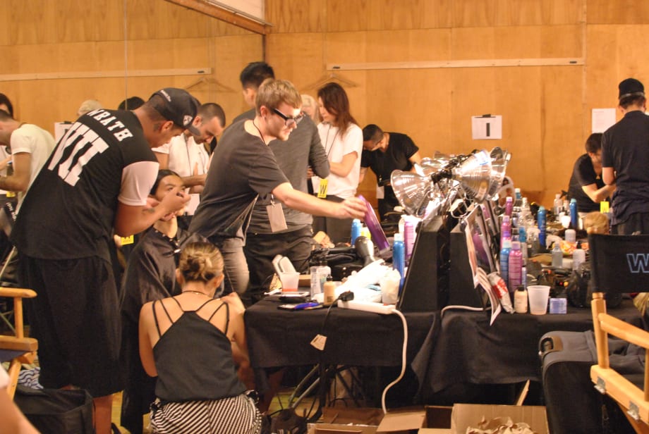 Backstage at NYFW Spring/Summer 2015