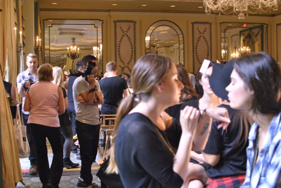 Backstage at NYFW Spring/Summer 2015