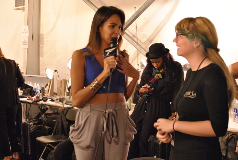 Backstage at NYFW Spring/Summer 2015