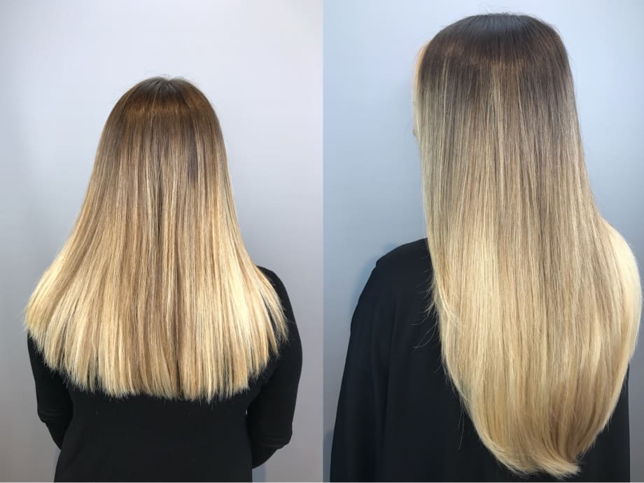 HOW-TO: Before and After Using Hairtalk Tape-In Extensions