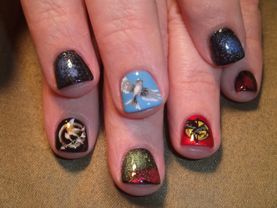 The Hunger Games-Inspired Nail Art