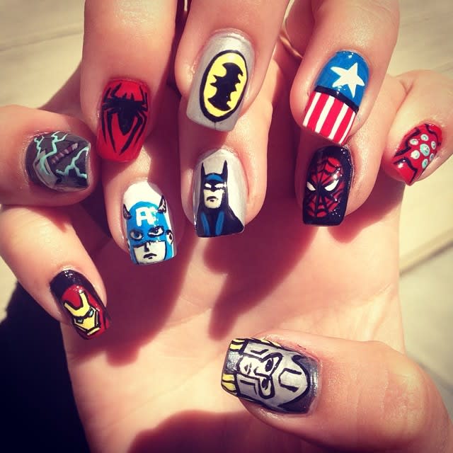 Comic-Con Nails: Comic Book Nail Art for Heroes and Villains
