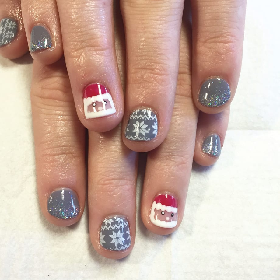 Sweater Weather Nail Art