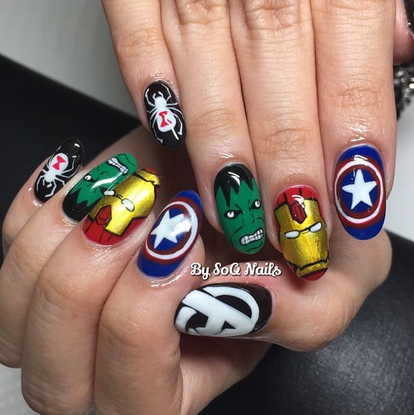 Comic-Con Nails: Comic Book Nail Art for Heroes and Villains