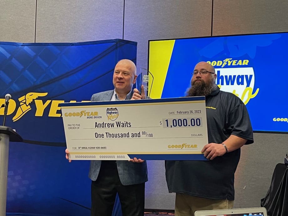 J.B. Hunt Driver Named Highway Hero for Protecting Motorcyclist