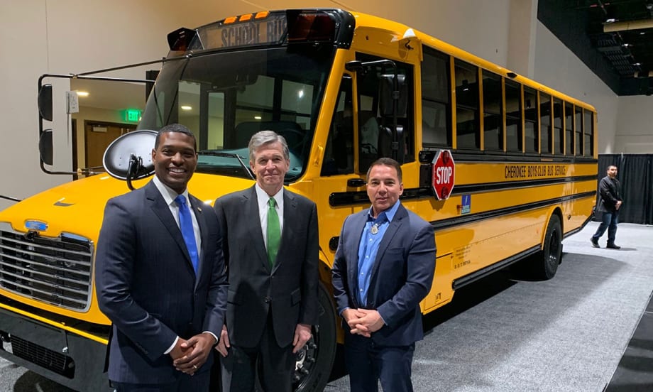 Cherokee Indians Herald North Carolina’s First Electric School Bus