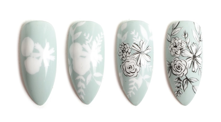 Nail Art Studio: Frosted Florals