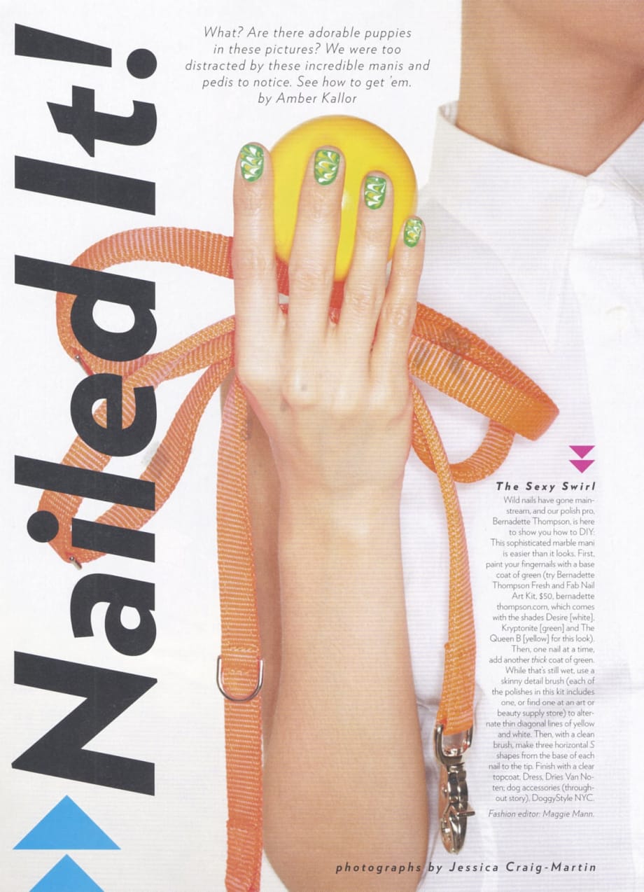 Manicure and Pedicure Designs from <i>Glamour</i>