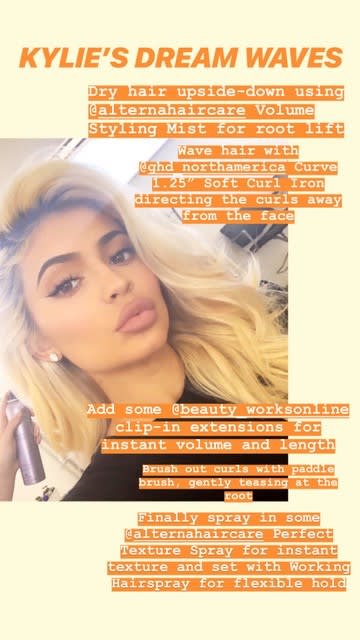 How-To: Kylie's Dream Waves and Khloe’s Half Up with a Bun
