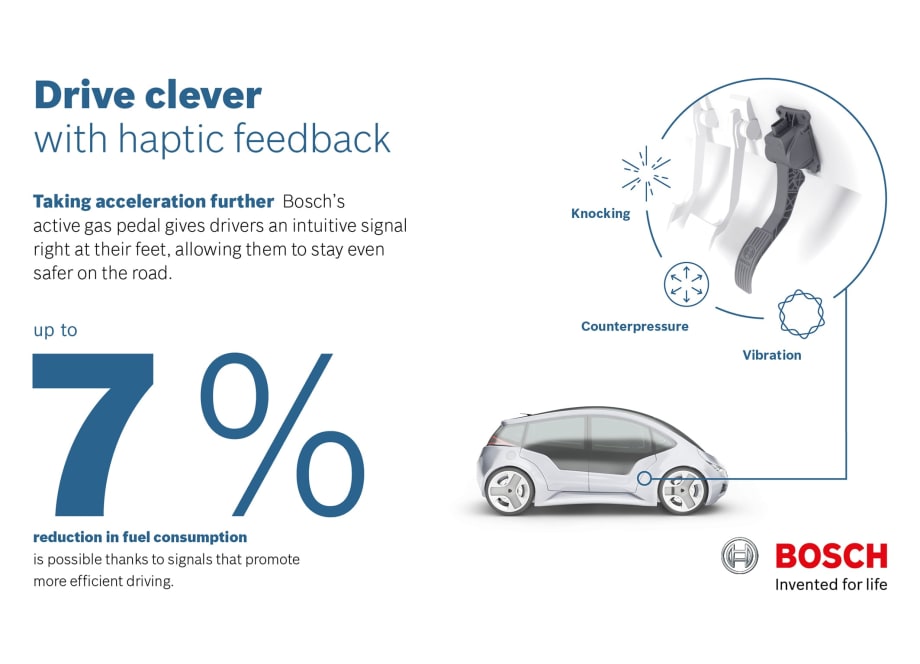 Bosch's Smart Gas Pedal Lowers Fuel Consumption