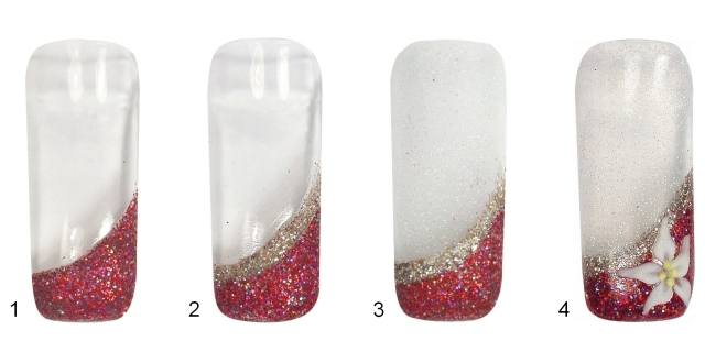 Nail Art Studio: White Pointsettia