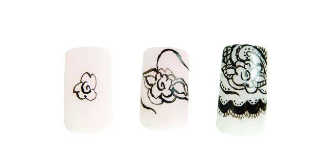 Summer Nail Trend: Handpainted Lace Enhancements
