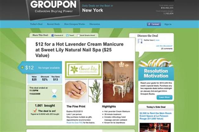 Groupon: Quick Sales, New Clients