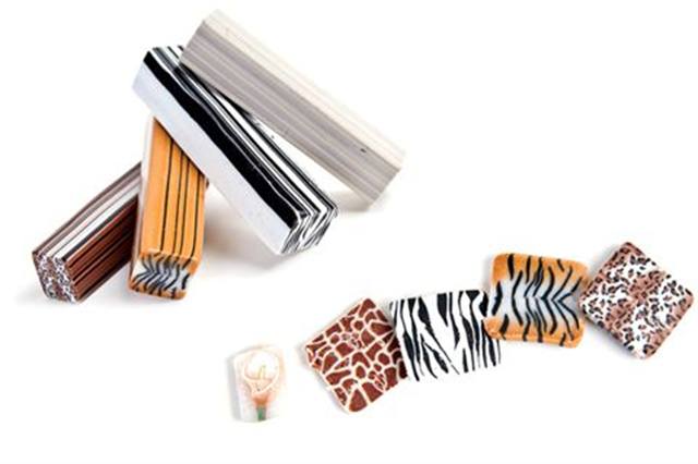 Fimo Leopard and Lily Design