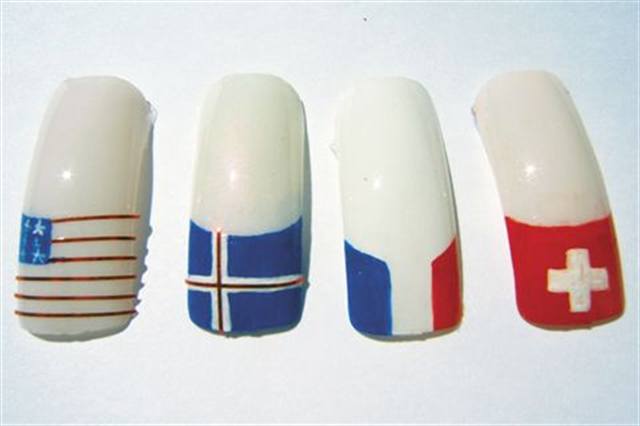 Flags Give These Nail Designs a French Twist Flair