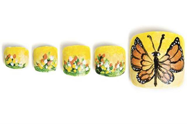 Freehand Toenail Art Murals