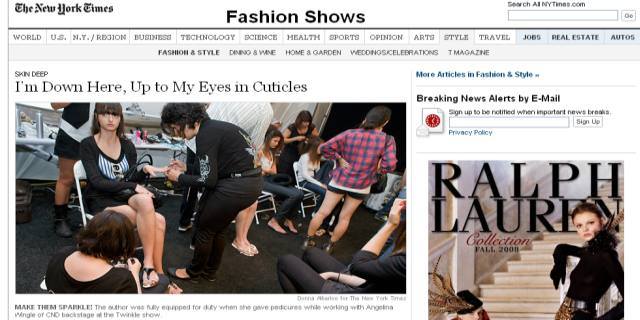 CND Gets Huge Coverage in New York Times for Fashion Work