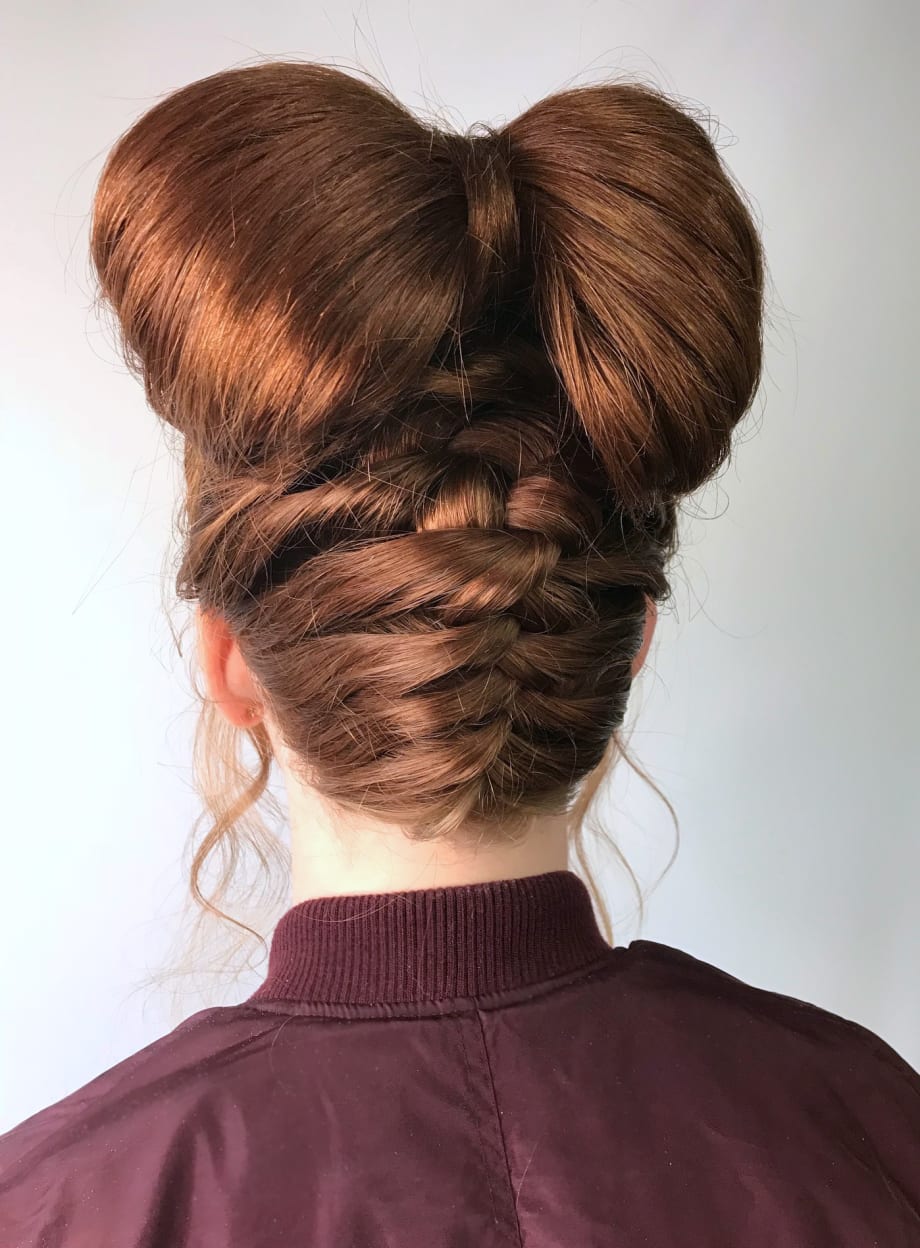 How-To: Festive Braided Bow Updo by @hairbydorthi