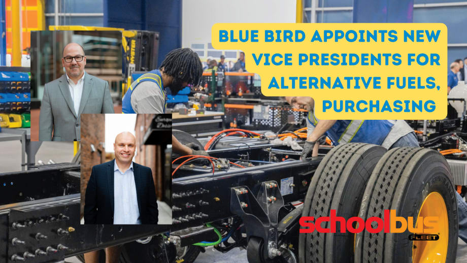 Blue Bird Appoints Two Vice Presidents to Bolster Supply Chain, ZEV Strength