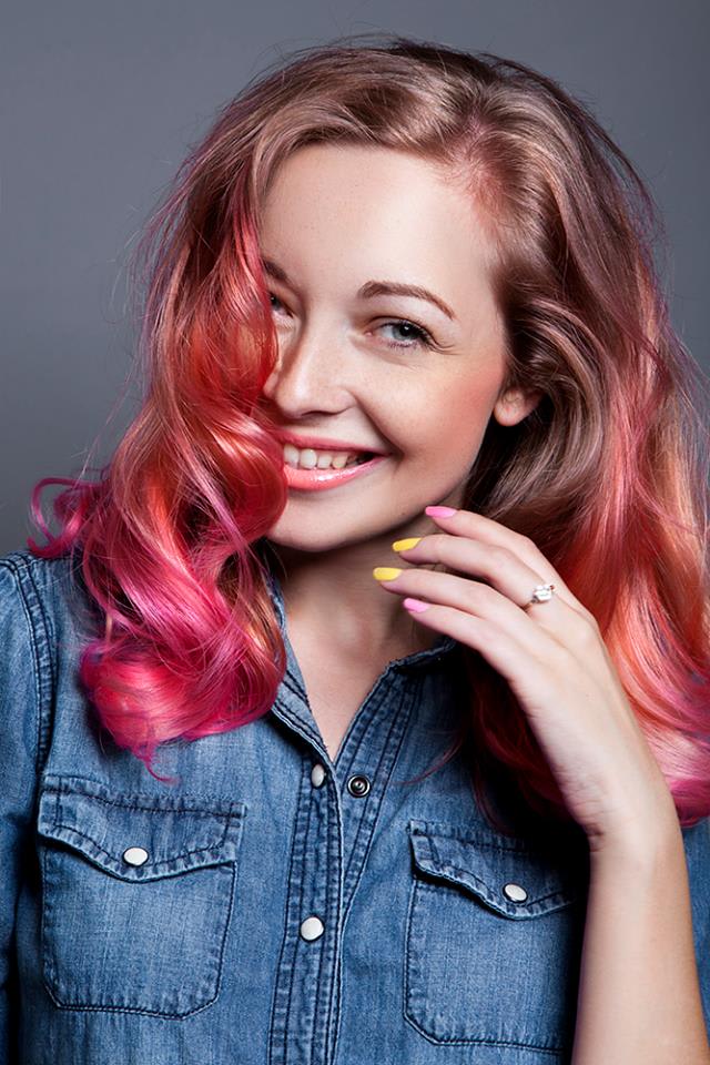 A Bold, Beautiful Coral Ombre How-To