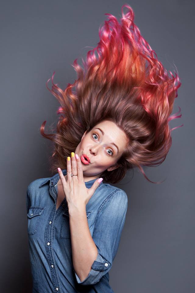 A Bold, Beautiful Coral Ombre How-To