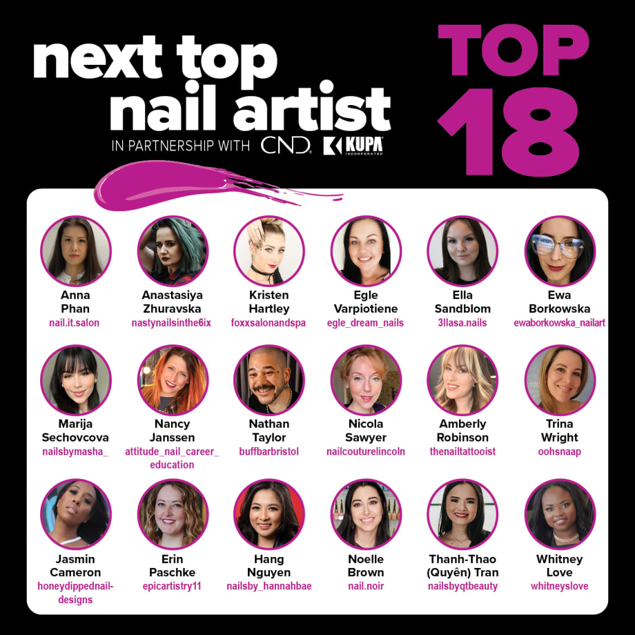 Announcing the Top 18 Finalists of NAILS Next Top Nail Artist