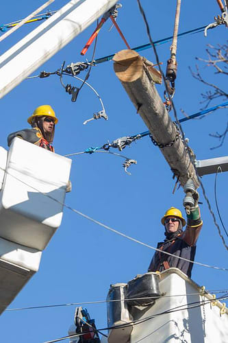 Utility Crews Work Around the Clock During Storm