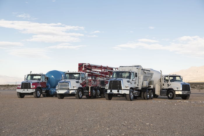 Freightliner Shows Detroit DD8 Engine in a Heavy Vocational Truck
