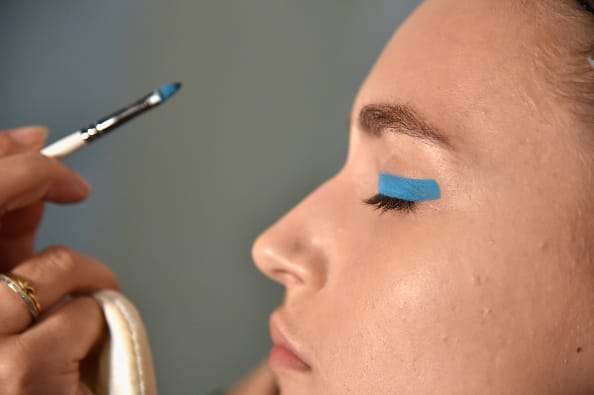 NYFW How-To: Blue Eye Makeup Gets a Twenty-First Century Upgrade